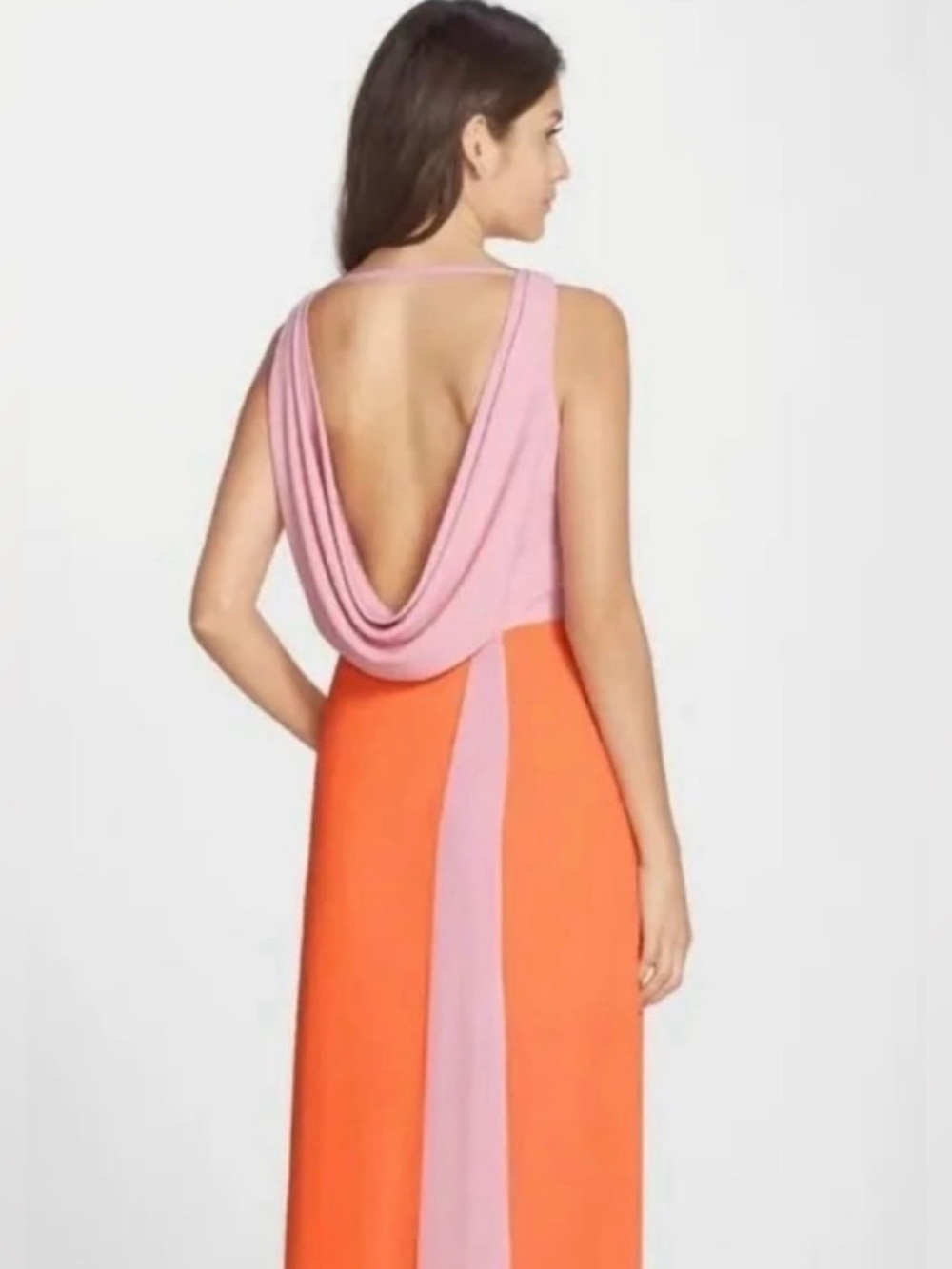 BCBGMAXAZRIA “Scarleta” Colorblock Gown – Size 6 – NWT Backless Occassion Dress